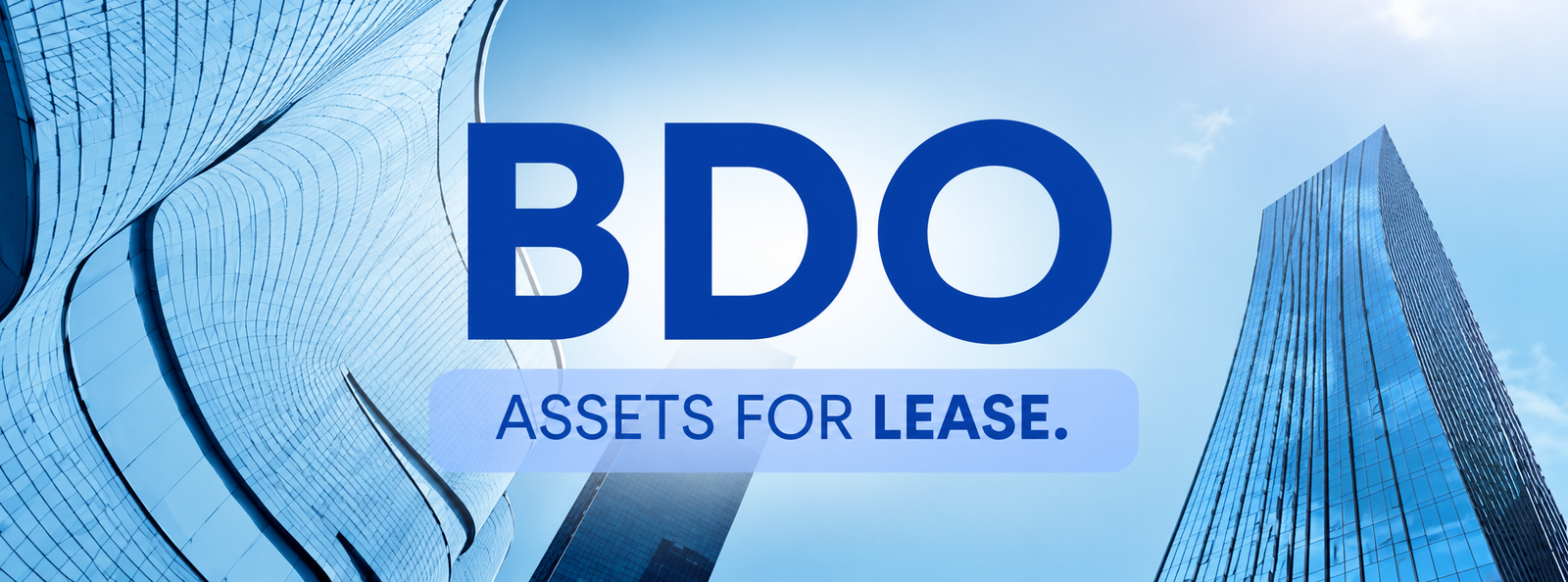 BDO – Assets for lease banner
